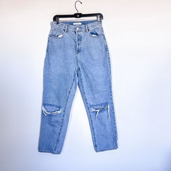 Pacsun Women's 100% Cotton High Rise Straight Mom Jeans in Light‎ Wash size 28 - Picture 1 of 5